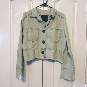Mink Coats Woman’s Sage Raw Hem Jacket Size 2